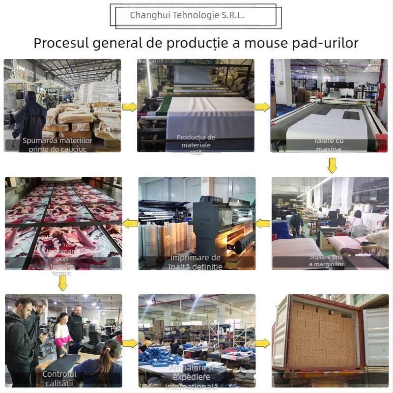 Tapis mare pentru mouse, cu suprafață anti-derapantă din cauciuc natural, imprimare prin transfer termic, dimensiuni 300x600x2mm sau 300x700x2mm.