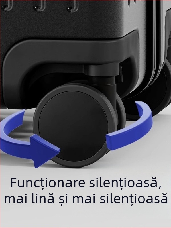Bagaj cu fermoar și încuietoare TSA, ABS+PC, 2,9 kg, deschidere cu fermoar, potrivit pentru bagaj de cabină