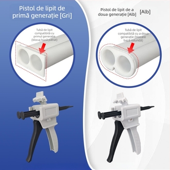 Kang Zhun Pistolă de lipire cu două componente AB, manual, din plastic, pentru uz industrial