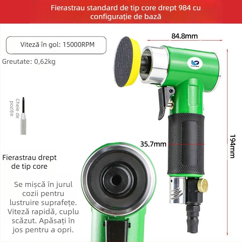 Fast Leopard mașină de șlefuit cu unghi drept pentru șlefuire și lustruire metalice, seria mică mașină de șlefuit