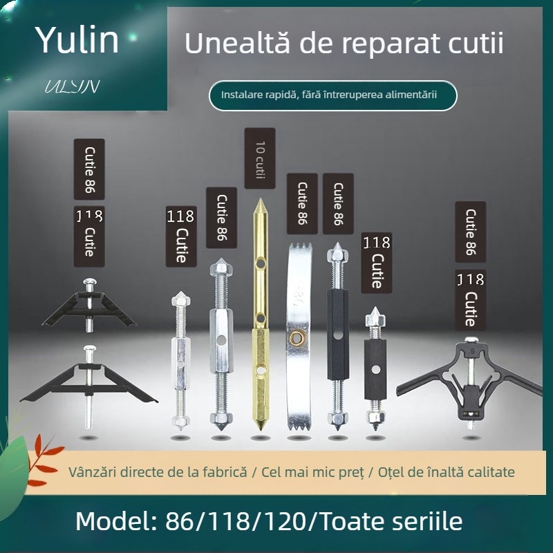 Yu Lin Kit universal de reparații pentru întrerupător de tip 86 în cutie încastrată – set de 10 bare de susținere
