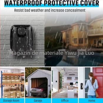 Cutie cu parolă cu buton din aluminiu | încuietoare mecanică | tijă de 1 mm | poate ține chei, carduri de bancă și carduri de identificare | design modern minimalist