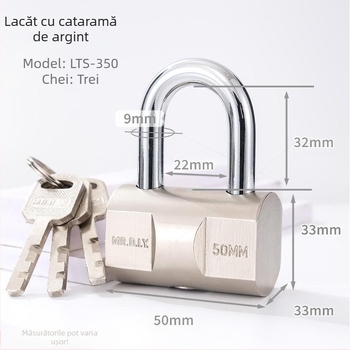 Lacăt casnic din oțel inoxidabil, model qSqgFxd, marcă Xiamen weirong wangli, aplicație: Alte