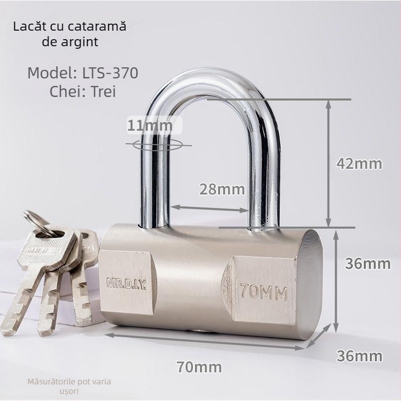 Lacăt casnic din oțel inoxidabil, model qSqgFxd, marcă Xiamen weirong wangli, aplicație: Alte