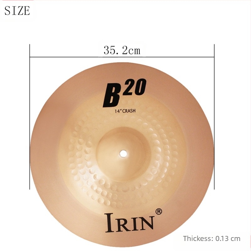 IRIN B20 fosfor-bronz cymbal de apă pentru tobe, origine Zhejiang