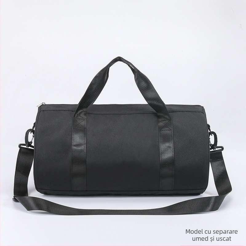 Geantă de sport unisex pentru antrenament și înot, cu separare uscat–umed, capacitate 20–35L, material Oxford, închidere cu fermoar, buzunar intern pentru telefon