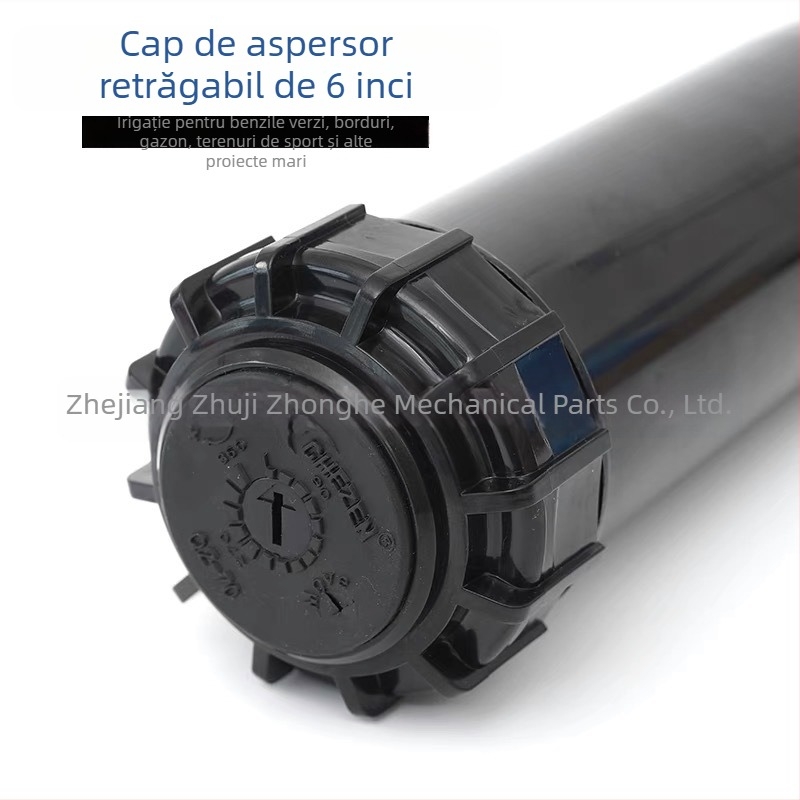Sprinkler îngropat telescopic pentru gazon și grădină — Plastic tehnic, Middle Hertz, rotire de 360° cu ridicare