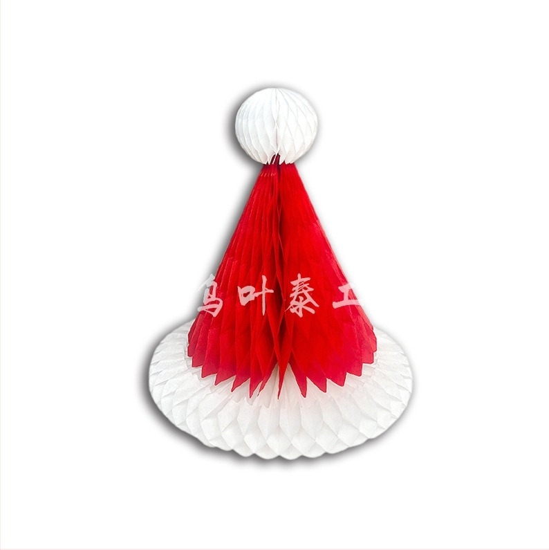 Ornament de Crăciun din bilă de hârtie fagure, decor suspens, imprimare offset, producție semi-automat, etichetă privată licențiată