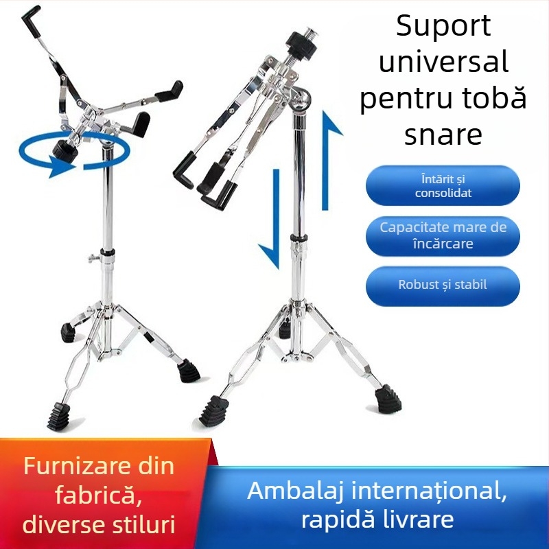 Suport pentru tobă snare, din fier, reglabil, model 001, Pengyin