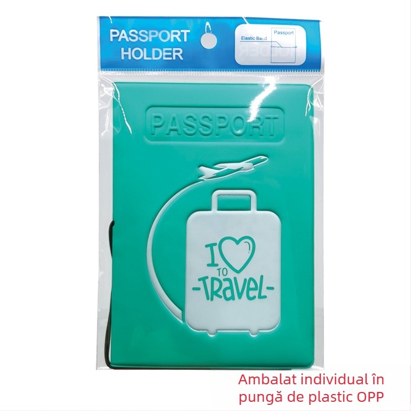 Husă pentru pașaport cu model geometric, acoperire PVC și căptușeală din piele sintetică, stil street pentru utilizare zilnică