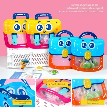 Geantă pentru gustări cu fermoar, design desenat, geantă cadou, ambalaj personalizabil