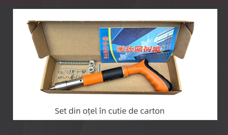 Seiyi M001 pistol de cuie pentru plafoane suspendate, finisaj galvanizat