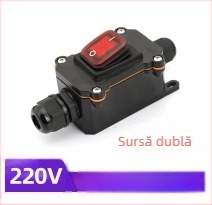 Cutie de conexiune impermeabilă în formă de navă cu întrerupător pentru exterior, 30 A, rezistența contactului ≤50 mΩ, rezistența izolației ≥100 MΩ, 50.000 cicluri, CE, până la 440 V