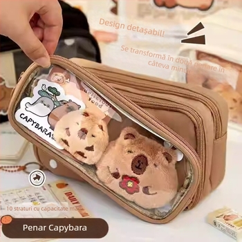 Penar din pânză, capacitate mare, stil coreean, pentru elevi de la gimnaziu până la liceu