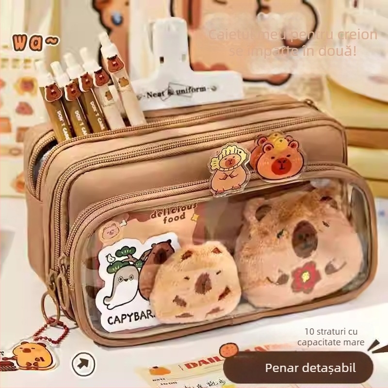 Penar din pânză, capacitate mare, stil coreean, pentru elevi de la gimnaziu până la liceu