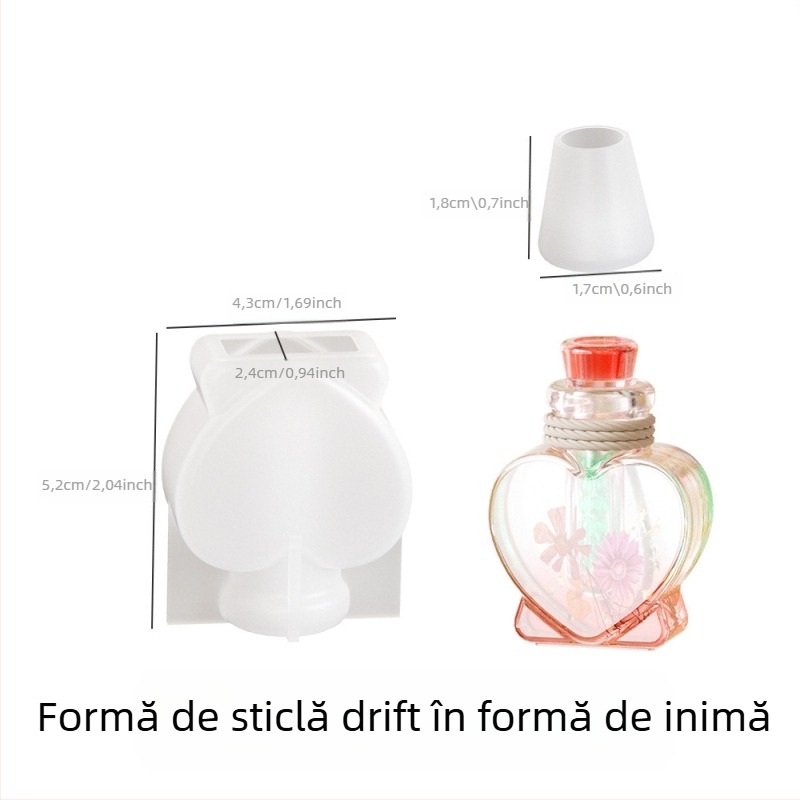 Forme DIY pentru bijuterii: șabloane din silicon pentru sticle drift și sticle de dorințe, rășină cristalină Lake Light Stone Color, primăvara 2025