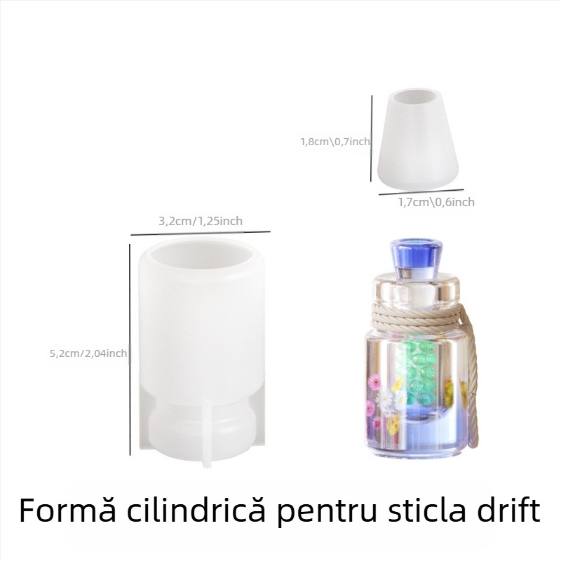 Forme DIY pentru bijuterii: șabloane din silicon pentru sticle drift și sticle de dorințe, rășină cristalină Lake Light Stone Color, primăvara 2025