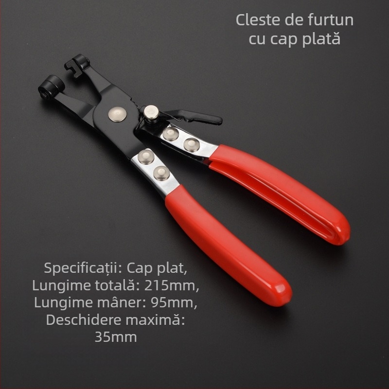 Clește pentru cleme de furtun Yuhua, oțel crom-vanadiu, 1 set, universal, pentru reparații auto și mecanice