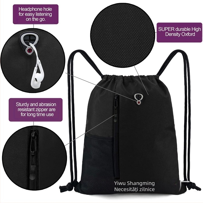 Rucsac sport din poliester, Unisex, model cu imprimeu bloc, pentru sporturi în aer liber (scufundări, alpinism, drumeții, camping, ciclism)