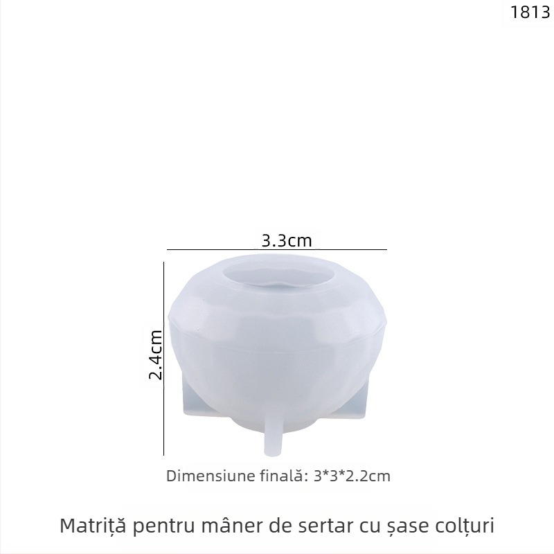 Formă din silicon pentru rășină – poligon neregulat pentru picături cristal DIY