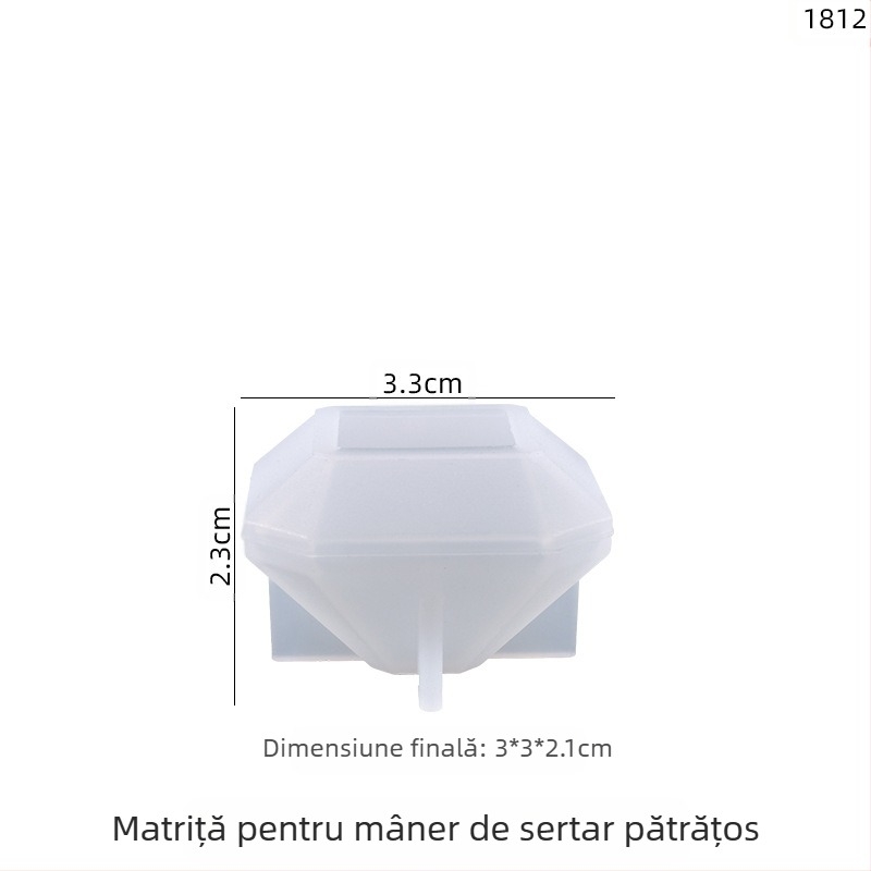 Formă din silicon pentru rășină – poligon neregulat pentru picături cristal DIY