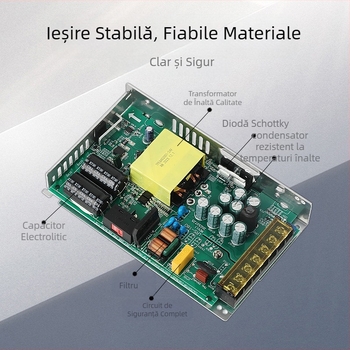 SUSWE sursă de alimentare LRS, carcasă din plasă metalică ultra-subțire, intrare 220V, ieșire 350W
