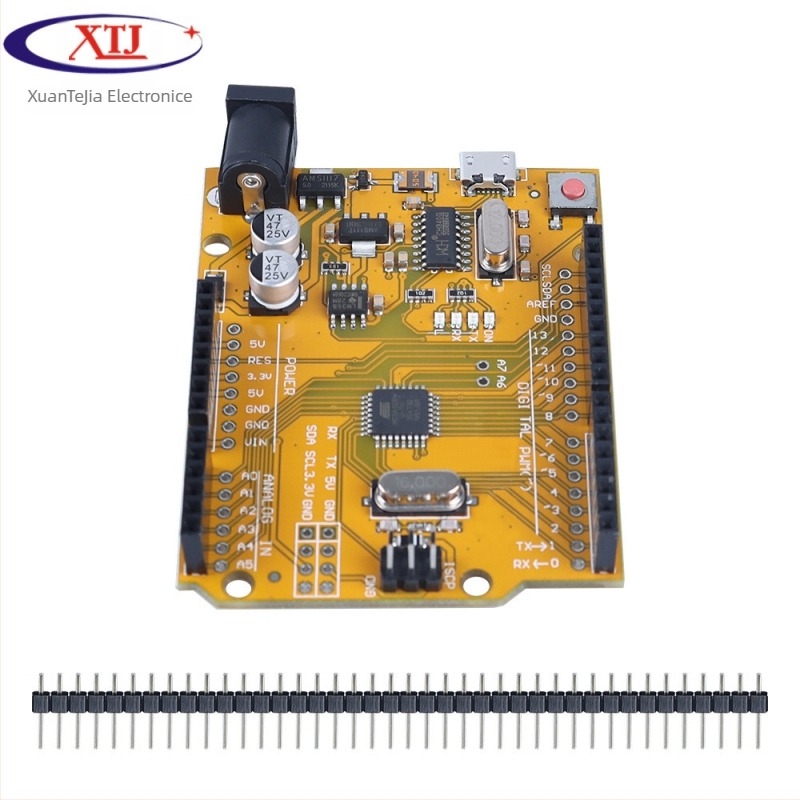 XTJduino UNO-R3 placă de dezvoltare pentru microcontroler – versiune îmbunătățită cu CH340