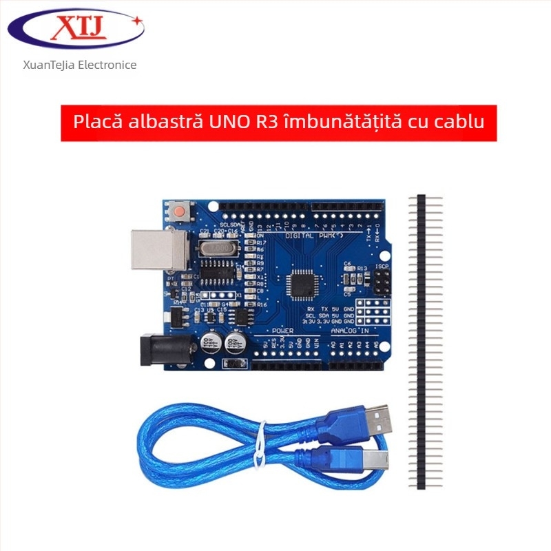 XTJduino UNO-R3 placă de dezvoltare pentru microcontroler – versiune îmbunătățită cu CH340