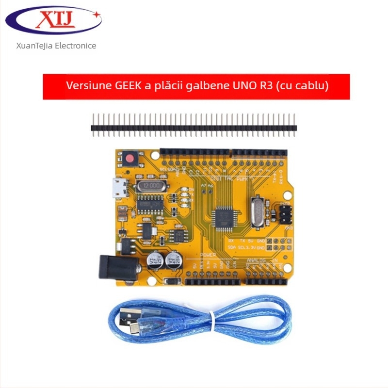 XTJduino UNO-R3 placă de dezvoltare pentru microcontroler – versiune îmbunătățită cu CH340