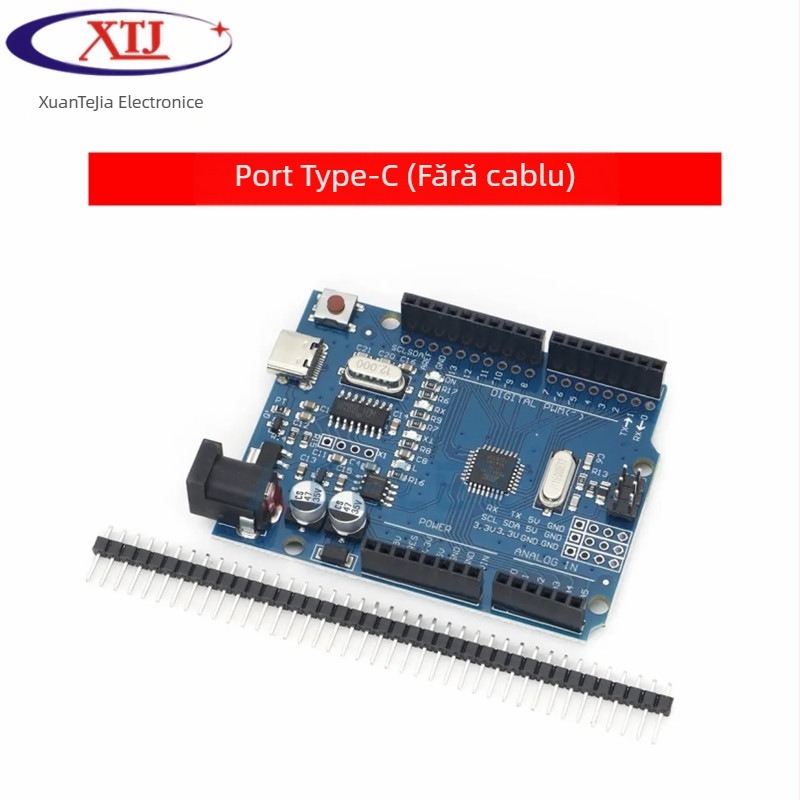 XTJduino UNO-R3 placă de dezvoltare pentru microcontroler – versiune îmbunătățită cu CH340