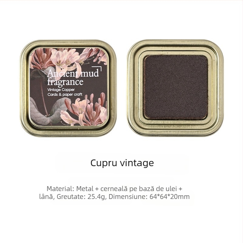 Joyful Pad de cerneală – Cerneală pe bază de ulei, pentru jurnal și ștampilare, Cutie metalică