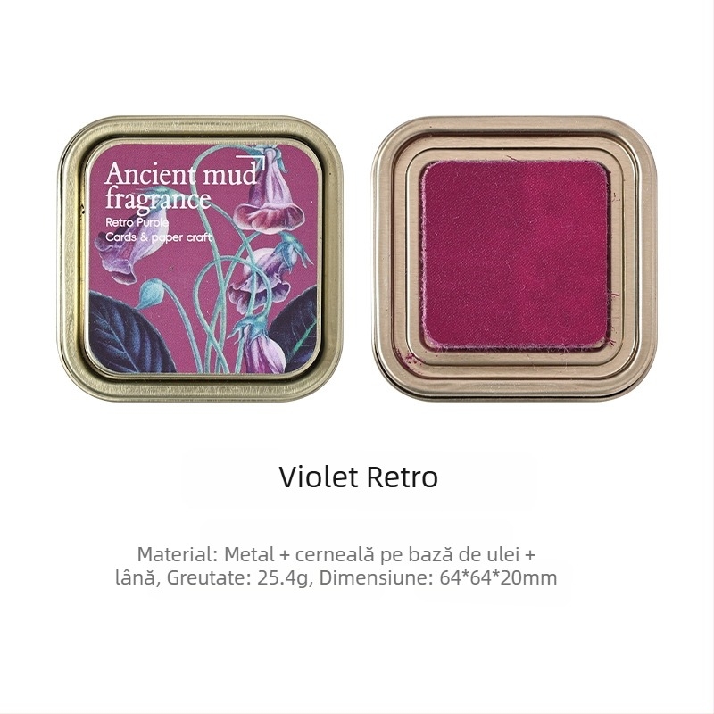 Joyful Pad de cerneală – Cerneală pe bază de ulei, pentru jurnal și ștampilare, Cutie metalică