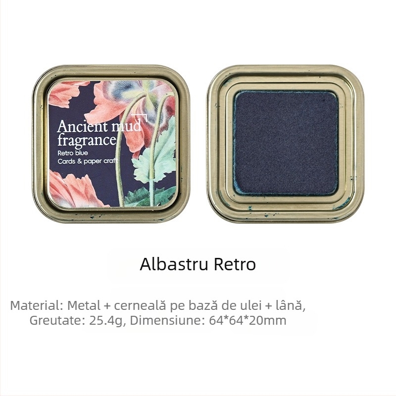 Joyful Pad de cerneală – Cerneală pe bază de ulei, pentru jurnal și ștampilare, Cutie metalică