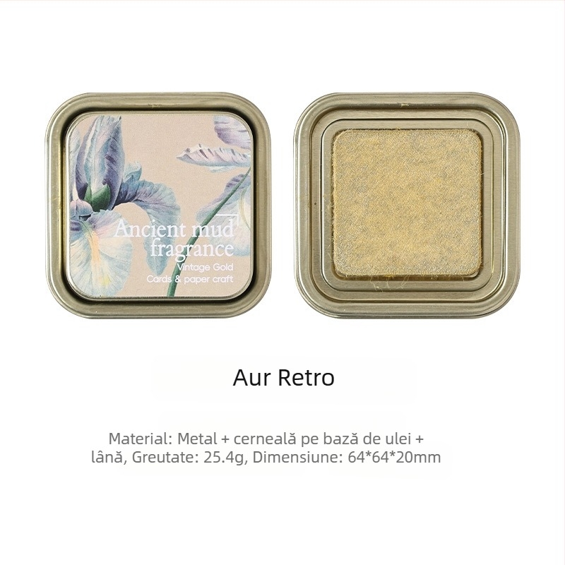 Joyful Pad de cerneală – Cerneală pe bază de ulei, pentru jurnal și ștampilare, Cutie metalică