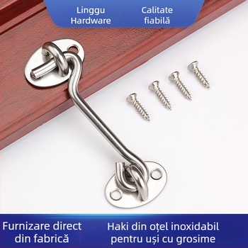 Cârlig din oțel inoxidabil pentru uși și ferestre — Brand Left Steel, Model Wind Hook, accesorii hardware pentru gospodărie, stil modern minimalist