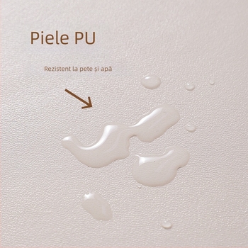 Geantă de toaletă cu oglindă, material PU, capacitate mare, portabilă, impermeabilă