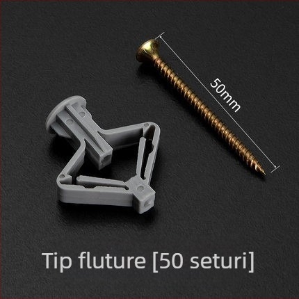 Ancoră fluture din nylon pentru gips-carton, șurub de expansiune