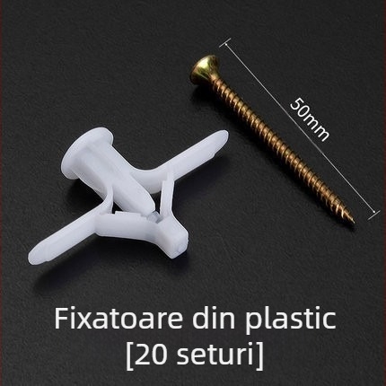 Ancoră fluture din nylon pentru gips-carton, șurub de expansiune