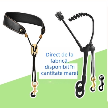 Curea de gât pentru saxofon – metal, model S-02, rezistentă, potrivită pentru adulți și copii, curea de umăr