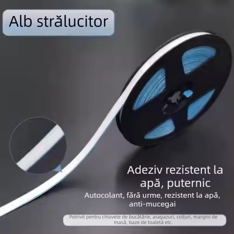 Bandă decorativă autoadezivă pentru marginea bucătăriei, material PVC; origine Guangdong; stil plat, modern și minimalist.