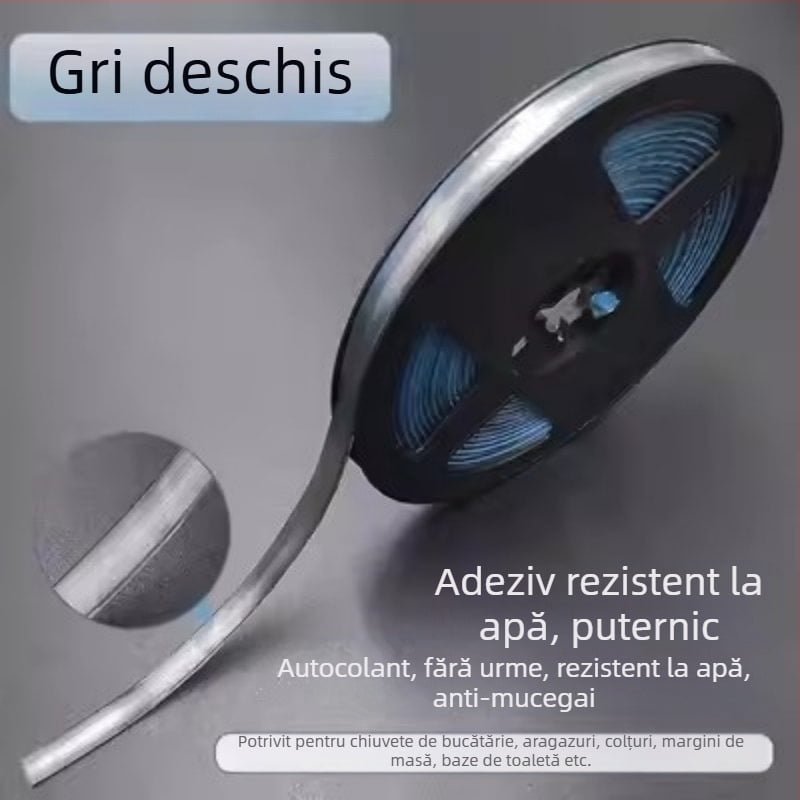 Bandă decorativă autoadezivă pentru marginea bucătăriei, material PVC; origine Guangdong; stil plat, modern și minimalist.