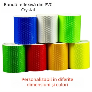 Bandă reflectorizantă auto, model plasă celulară, PVC reflectorizant; Origine: Wenzhou; Serie: Multipla; Brand: Altul; Etichetă privată: Nu licențiată