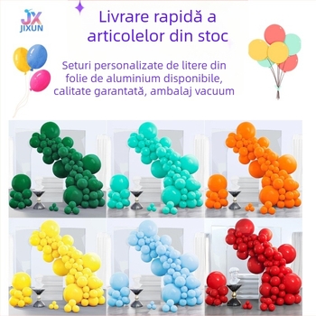 Ghirlandă de baloane din latex, 70 bucăți, baloane rotunde pentru decorarea nunților și petrecerilor