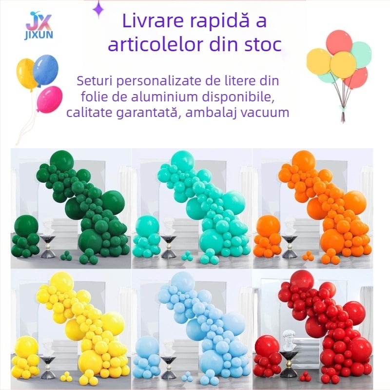 Ghirlandă de baloane din latex, 70 bucăți, baloane rotunde pentru decorarea nunților și petrecerilor