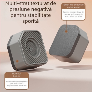 Suport pentru picioarele mașinii de spălat și frigider – anti-alunecare, reglabil, mobil, fără montaj, din plastic