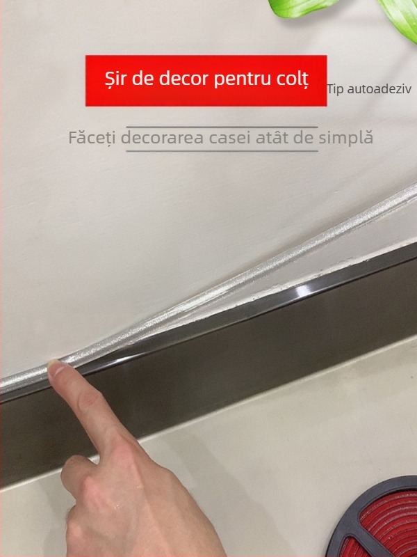 Bandă decorativă autoadezivă din PVC pentru colțuri, îmbinări pereți-tavan – Model: other; Brand: other