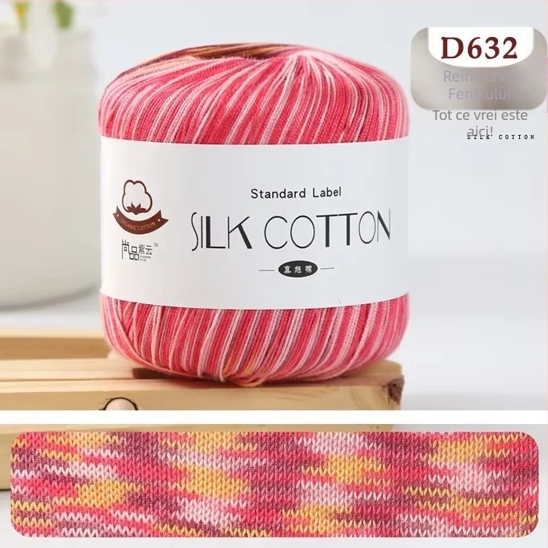 Fire Nr.6 dantelă – amestec mătase-bumbac-vlă; lucrat manual/DIY; delicat cu pielea; anti-piling