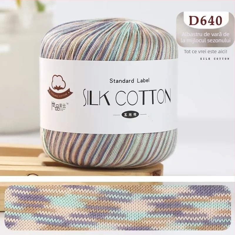 Fire Nr.6 dantelă – amestec mătase-bumbac-vlă; lucrat manual/DIY; delicat cu pielea; anti-piling