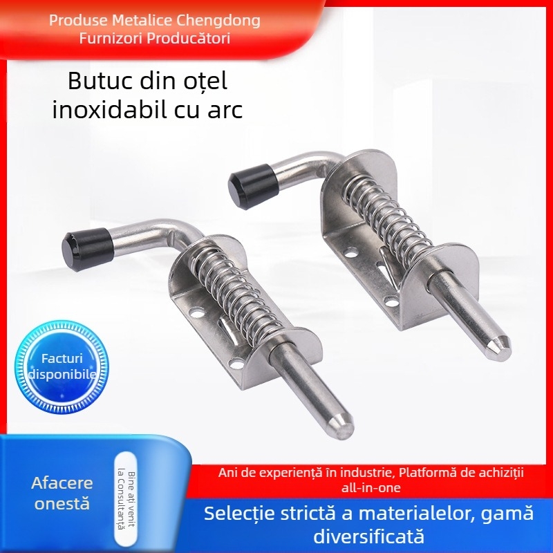 Încuietoare cu arc din oțel inoxidabil 304 pentru ușile dulapurilor echipamentelor mecanice, stil modern minimalist, model: specificații multiple