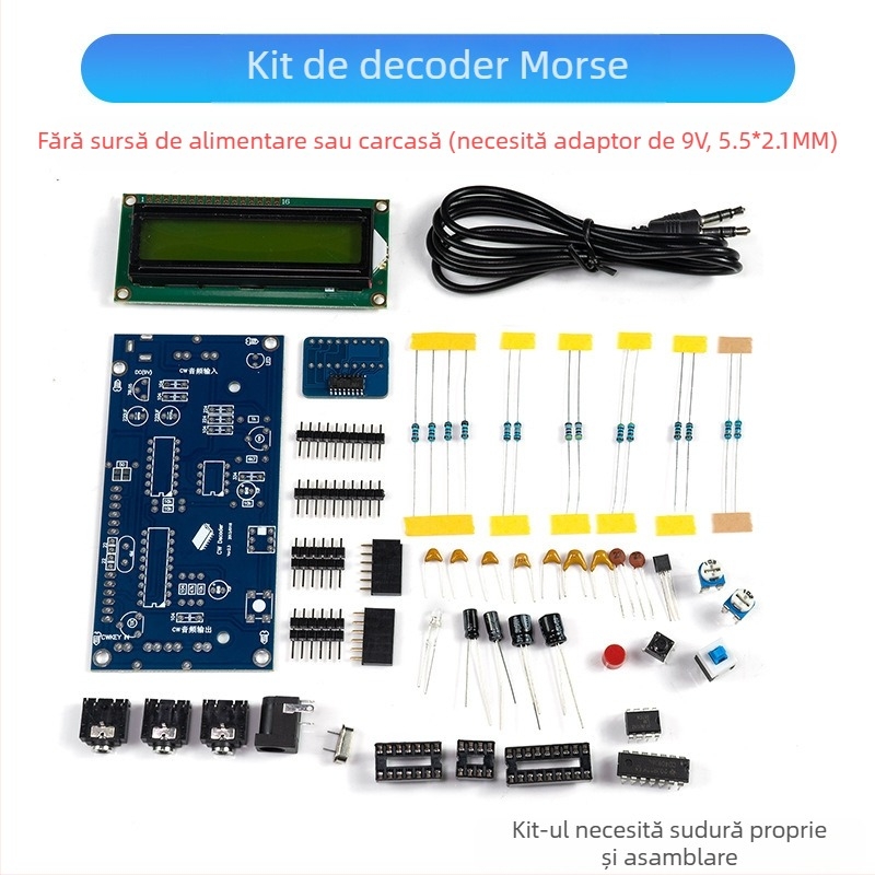 Core Storm Decodor CW Morse — kit de piese pentru practică de sudură pe plăci de circuite